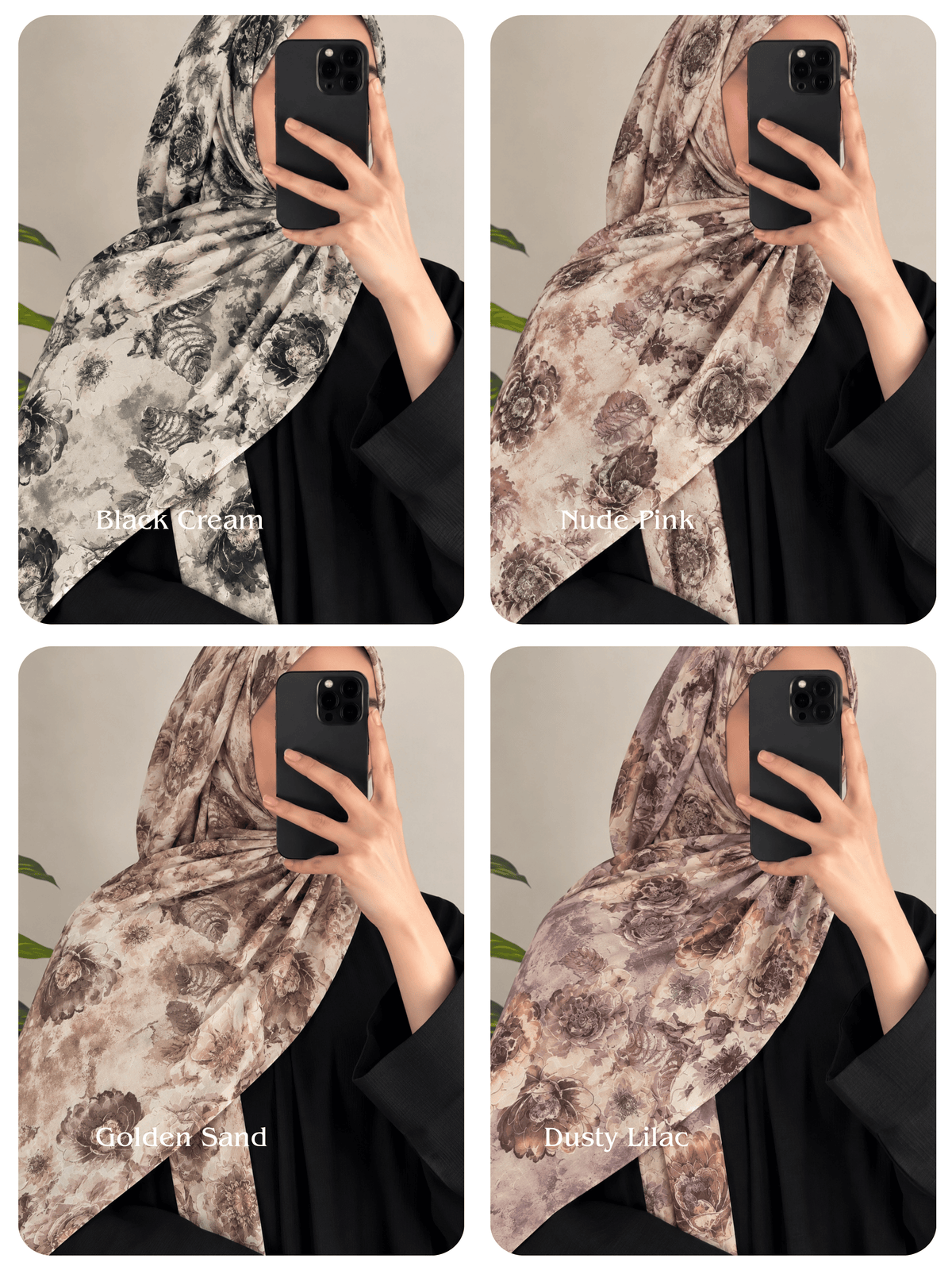 Bloom Printed Cotton Hijabs