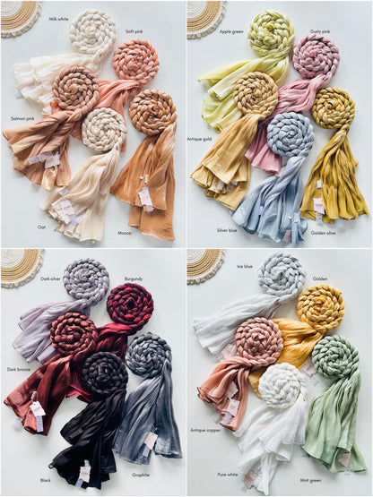 Zera Premium Glimmer Organza Hijabs