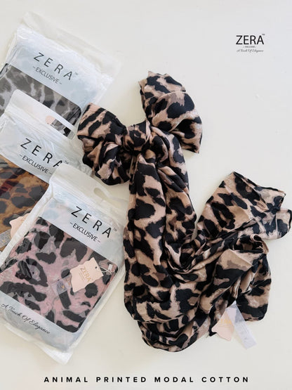 Animal Printed Modal Cotton Hijabs