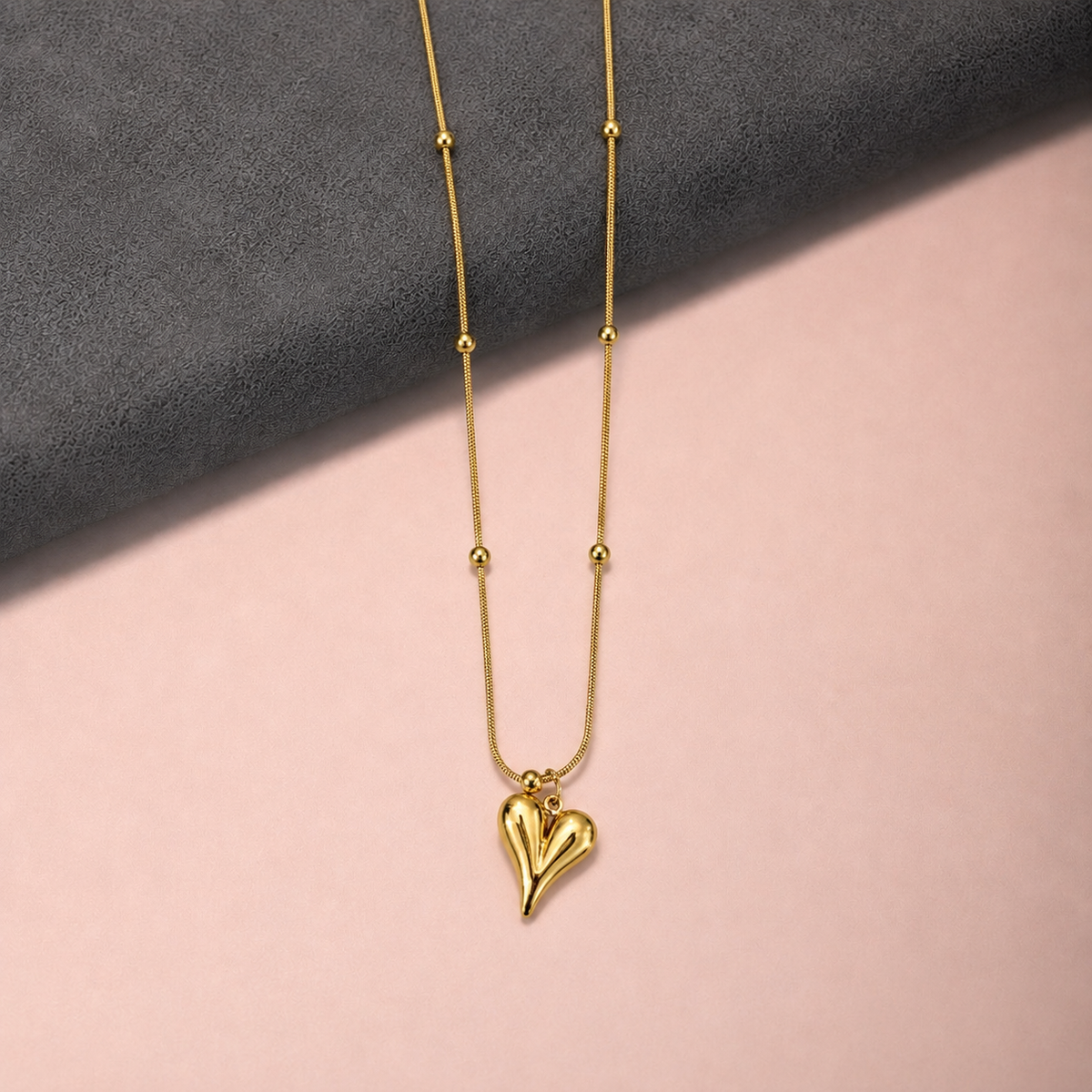 Minimal Heart Gold-Tone Anti-Tarnish Necklace