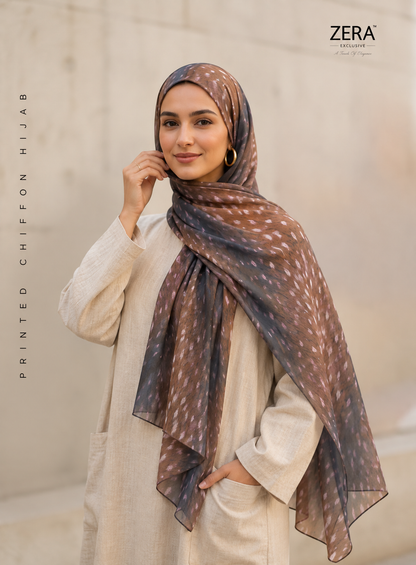 Zera Hitlist Animal Printed Chiffon Hijabs