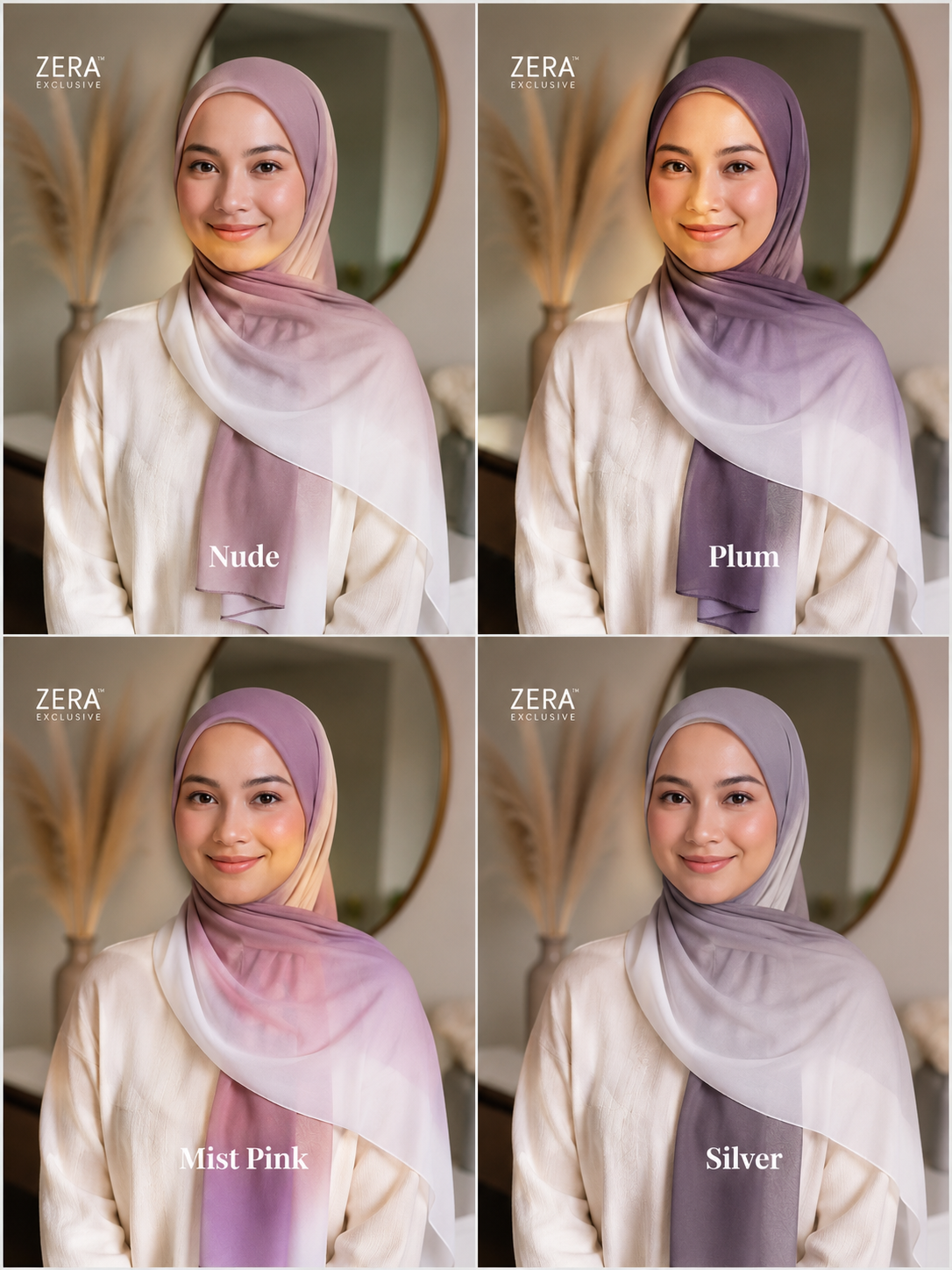 Zera Ombre Chiffon Hijabs Summer '26