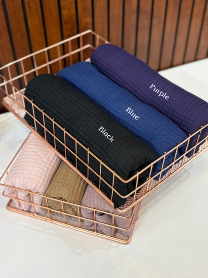 Box Pleated Cotton Hijabs