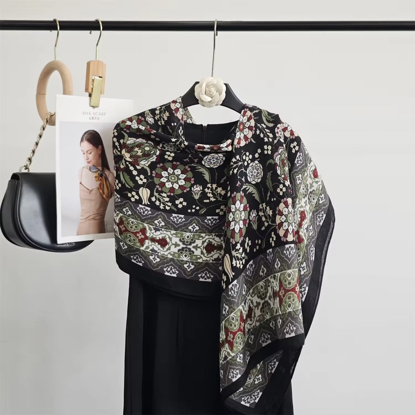 Roblox Flower Printed Viscose Scarf