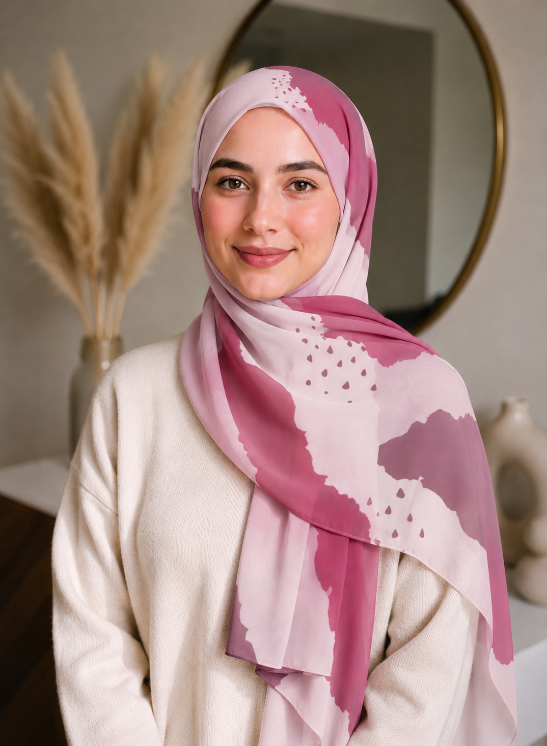 Pastel Reverie Digital Print Chiffon Hijabs
