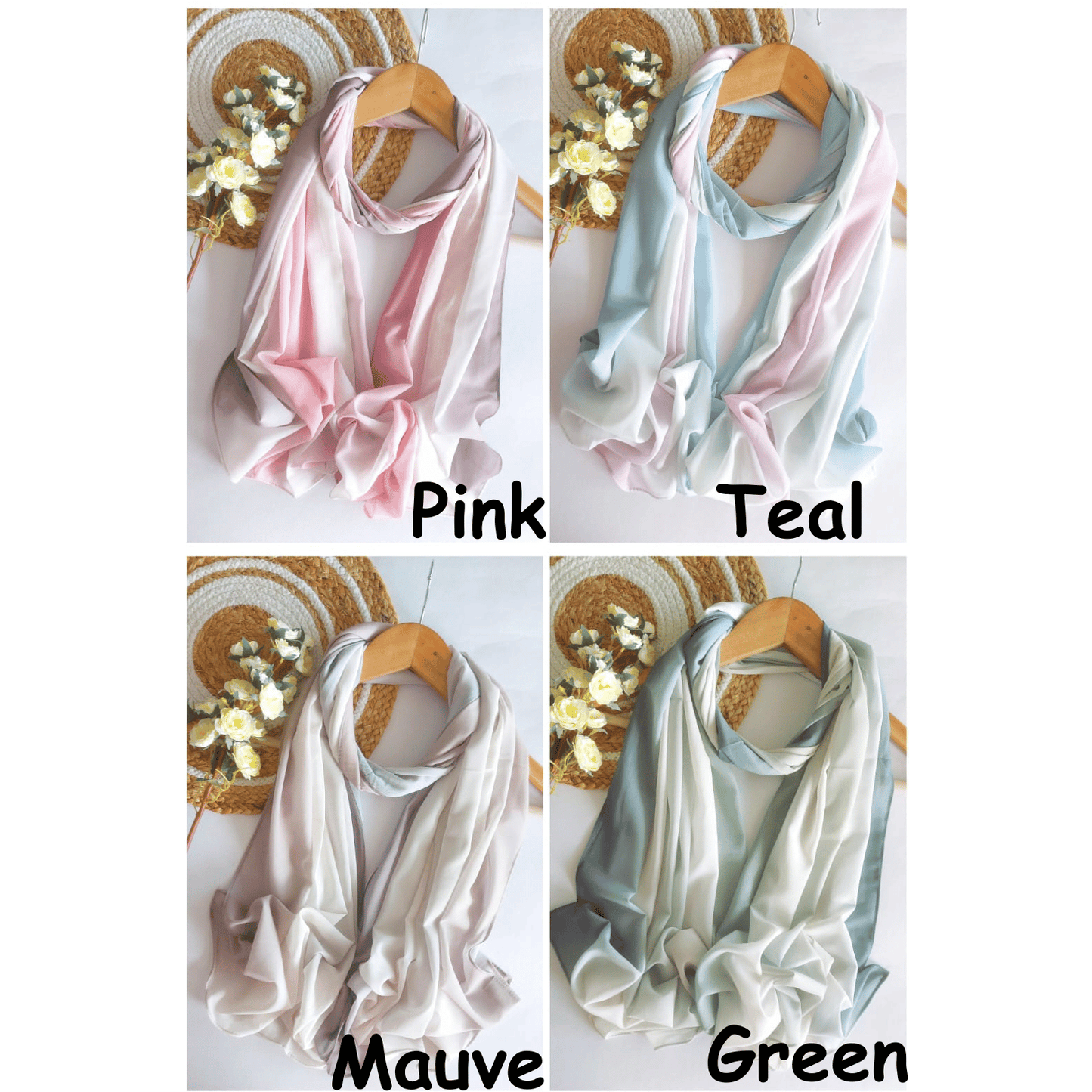 Printed Ombre Chiffon Hijabs