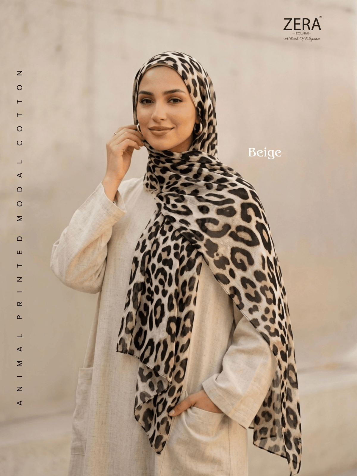 Animal Printed Modal Cotton Hijabs