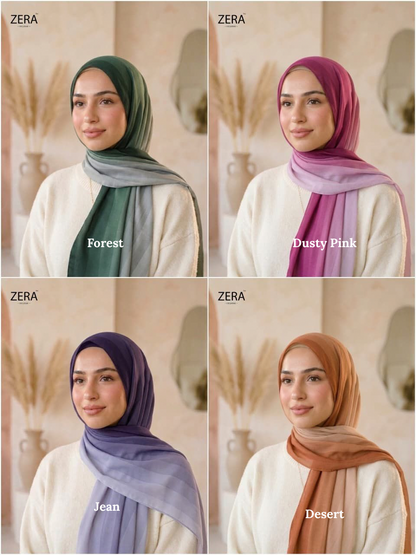 Zera Premium Stripped Ombre Chiffon Summer 26’