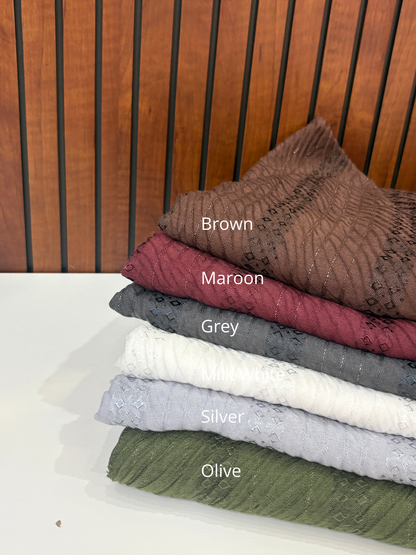 Cotton Textured Hijabs Monsoon 26'