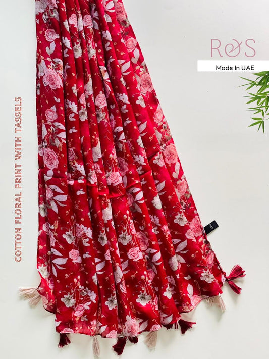 R & S Floral Rosie Cotton Hijabs