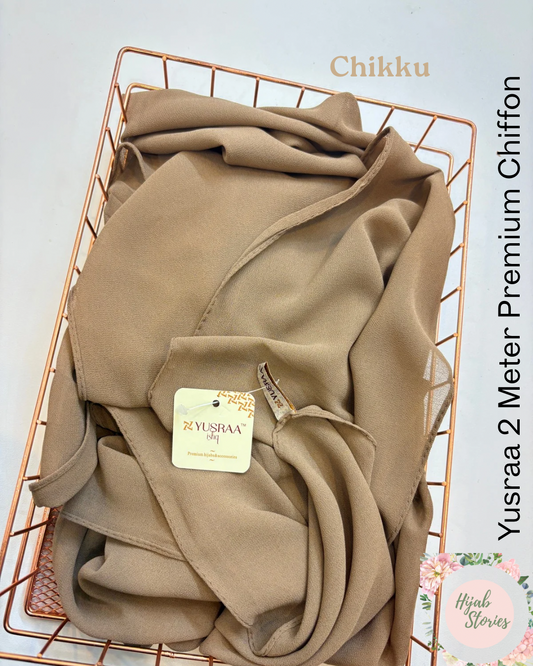 Chikku Yusraa 2 Meter Chiffon Hijabs