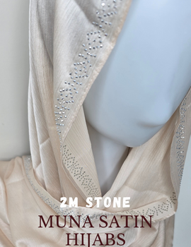 2M Stone Muna Satin Hijabs Summer Edition