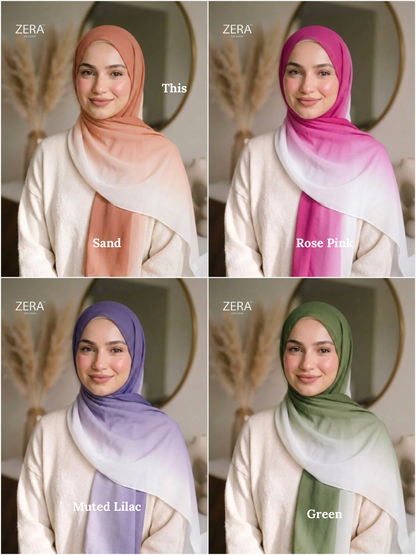 Zera Ombre Chiffon Hijabs Summer '26