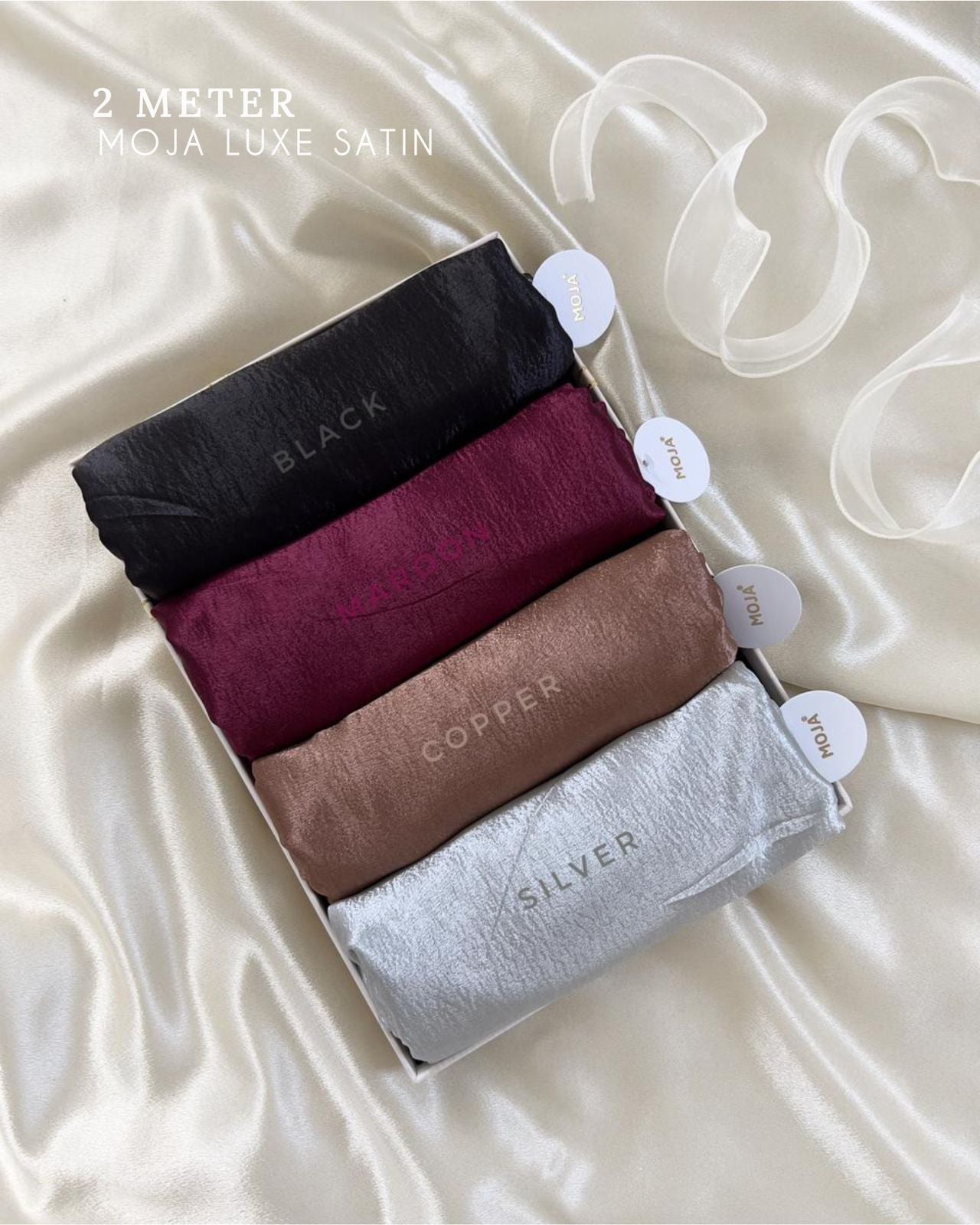 MOJA Luxe Satin 2 Meters Hijabs