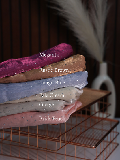 Frill Organza Shimmer Stone Hijabs Winter Edition