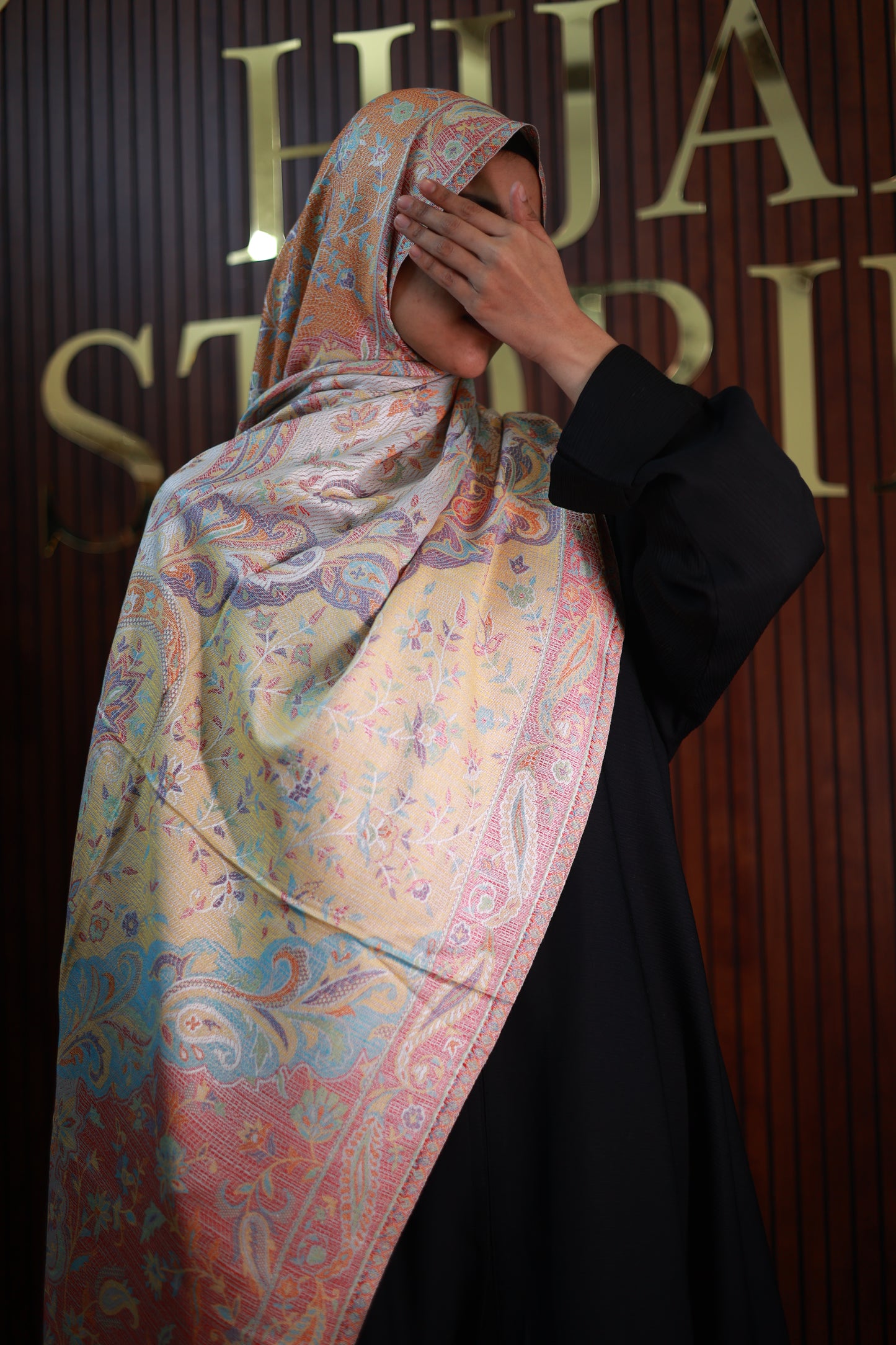 038 Premium Woven Pashmina Shawl Wrap Scarf