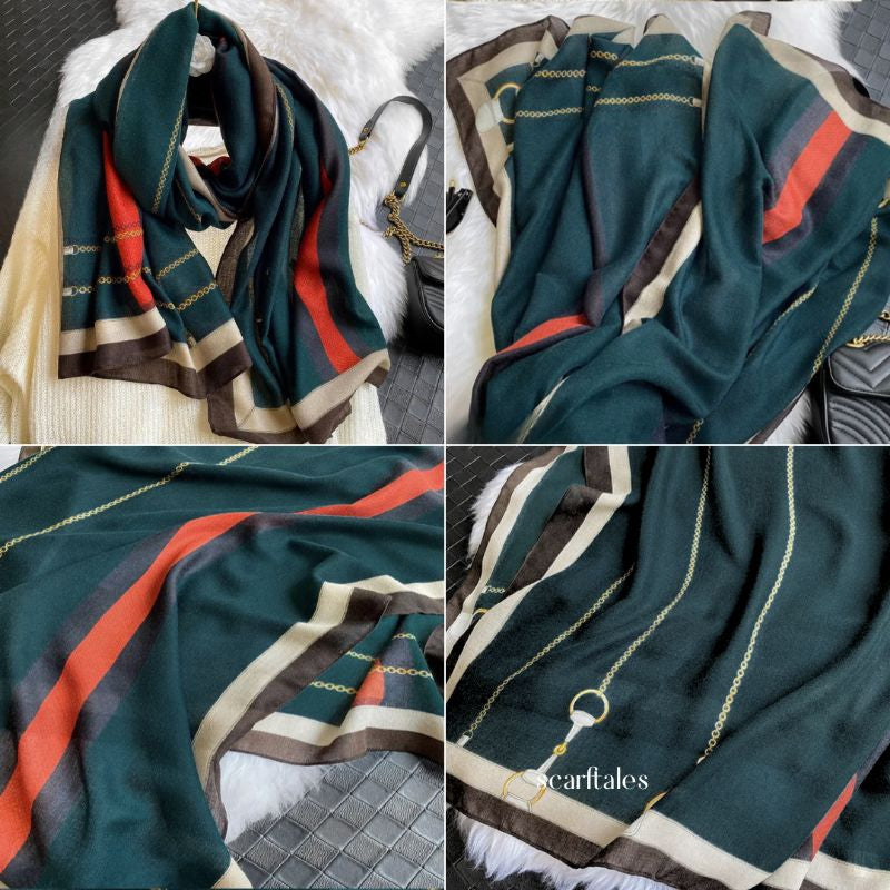 High Line Printed Viscose Scarf