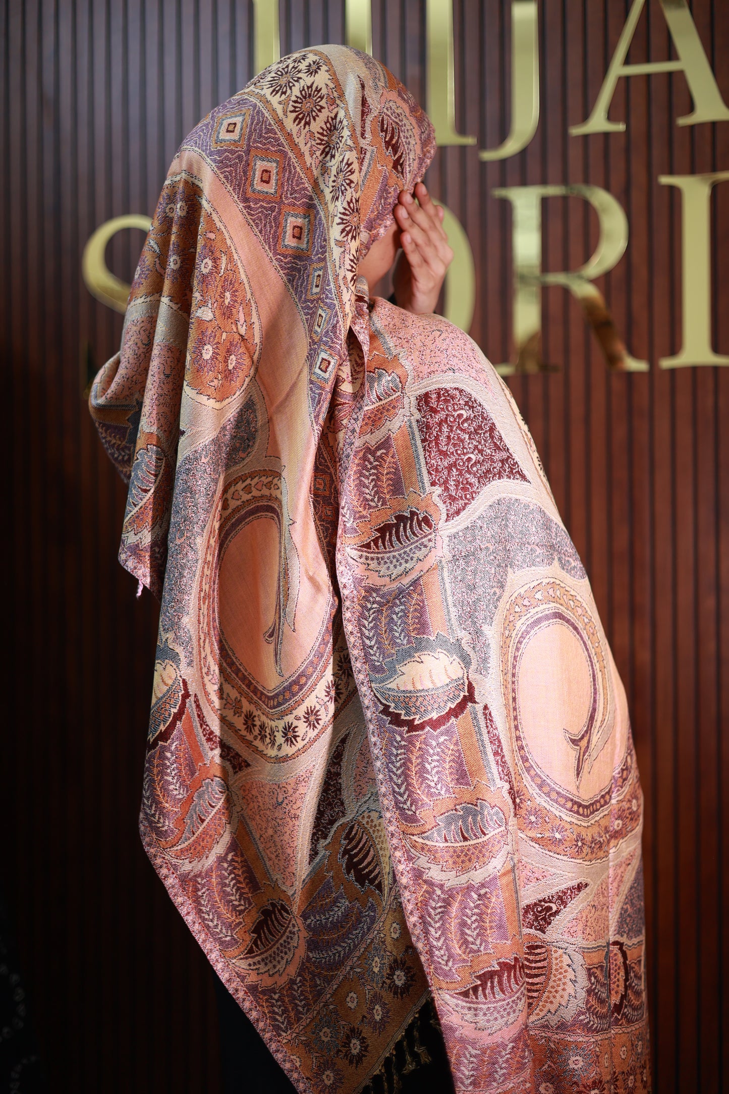 032 Premium Woven Pashmina Shawl Wrap Scarf