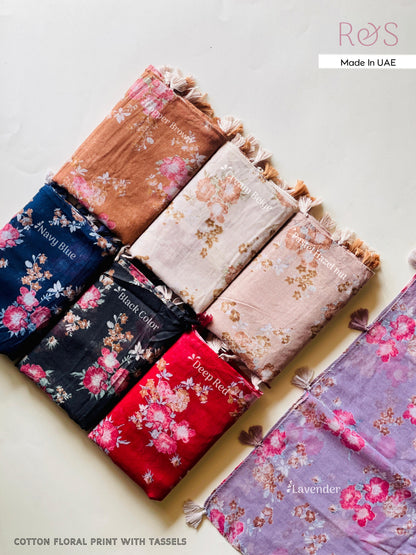 R & S Floral Bloom Cotton Hijabs