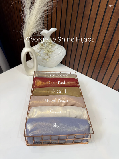 Georgette Shine Hijabs Summer Edition 26’