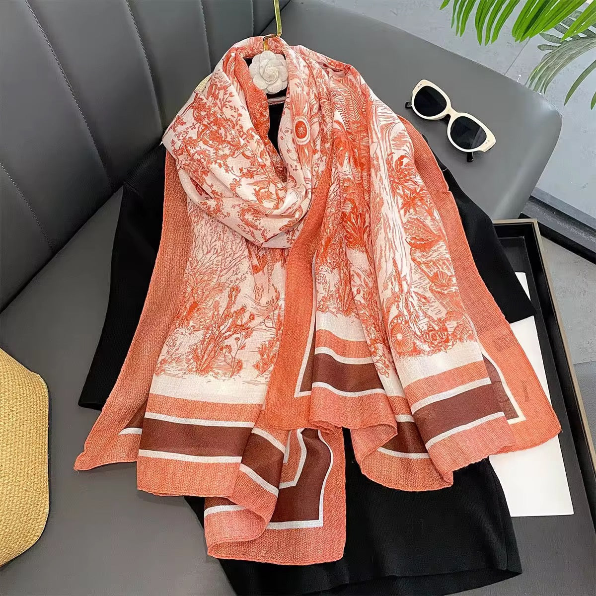 CD Jungle Printed Viscose Scarf