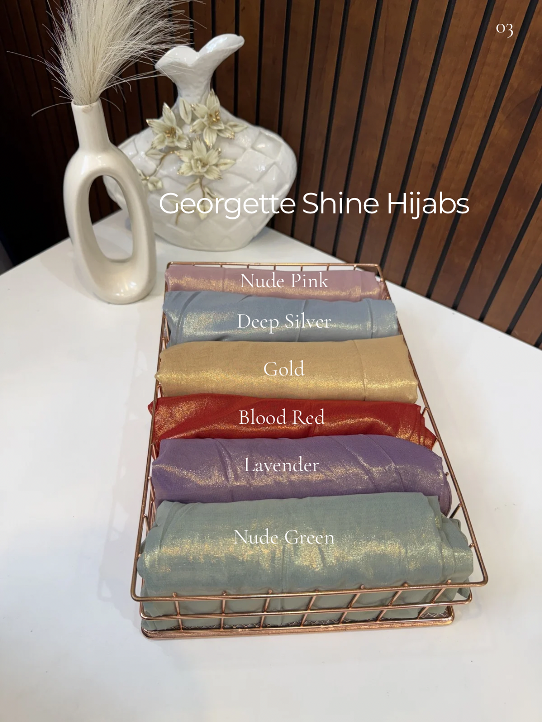 Georgette Shine Hijabs Summer Edition 26’