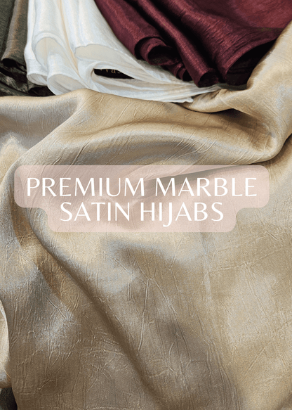 Premium Marble Satin Hijabs