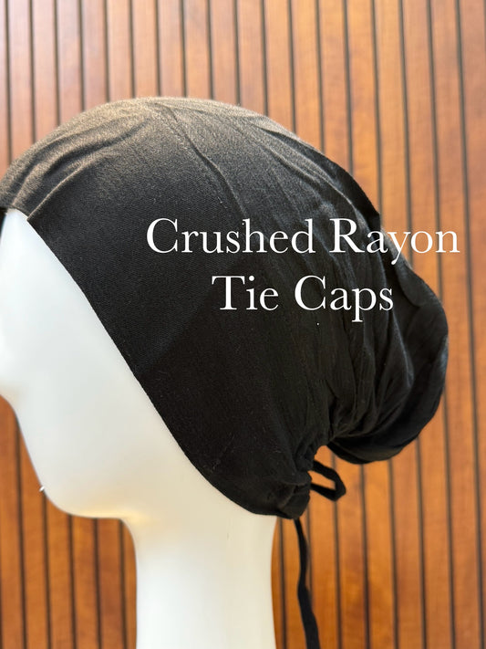 Crushed Rayon Tie Caps