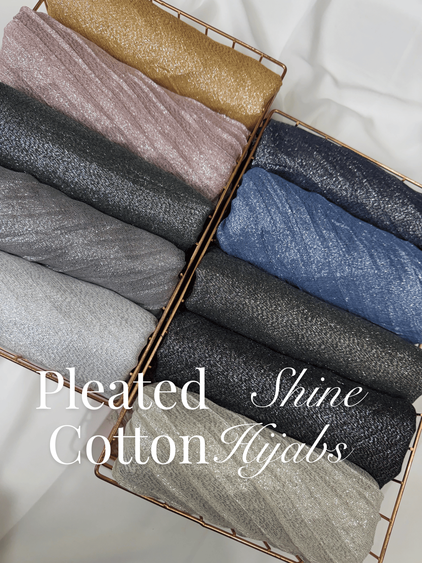Pleated Cotton Extra Shine Hijabs