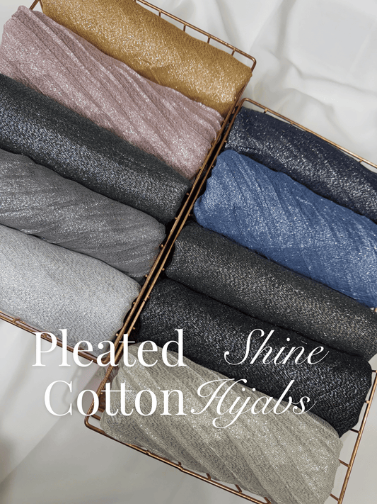 Pleated Cotton Extra Shine Hijabs