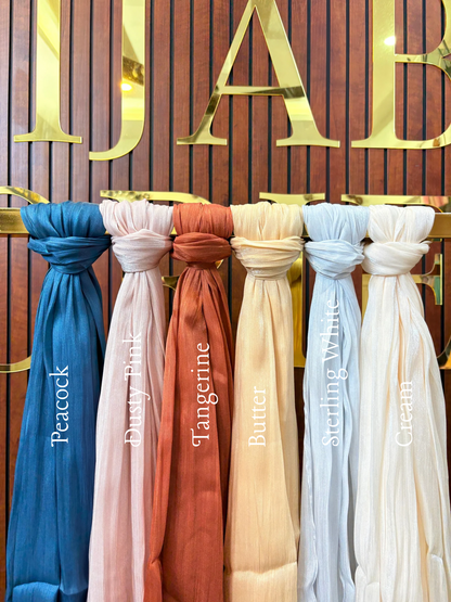 Yusraa Organza Shimmer Hijabs Ramadan Edition