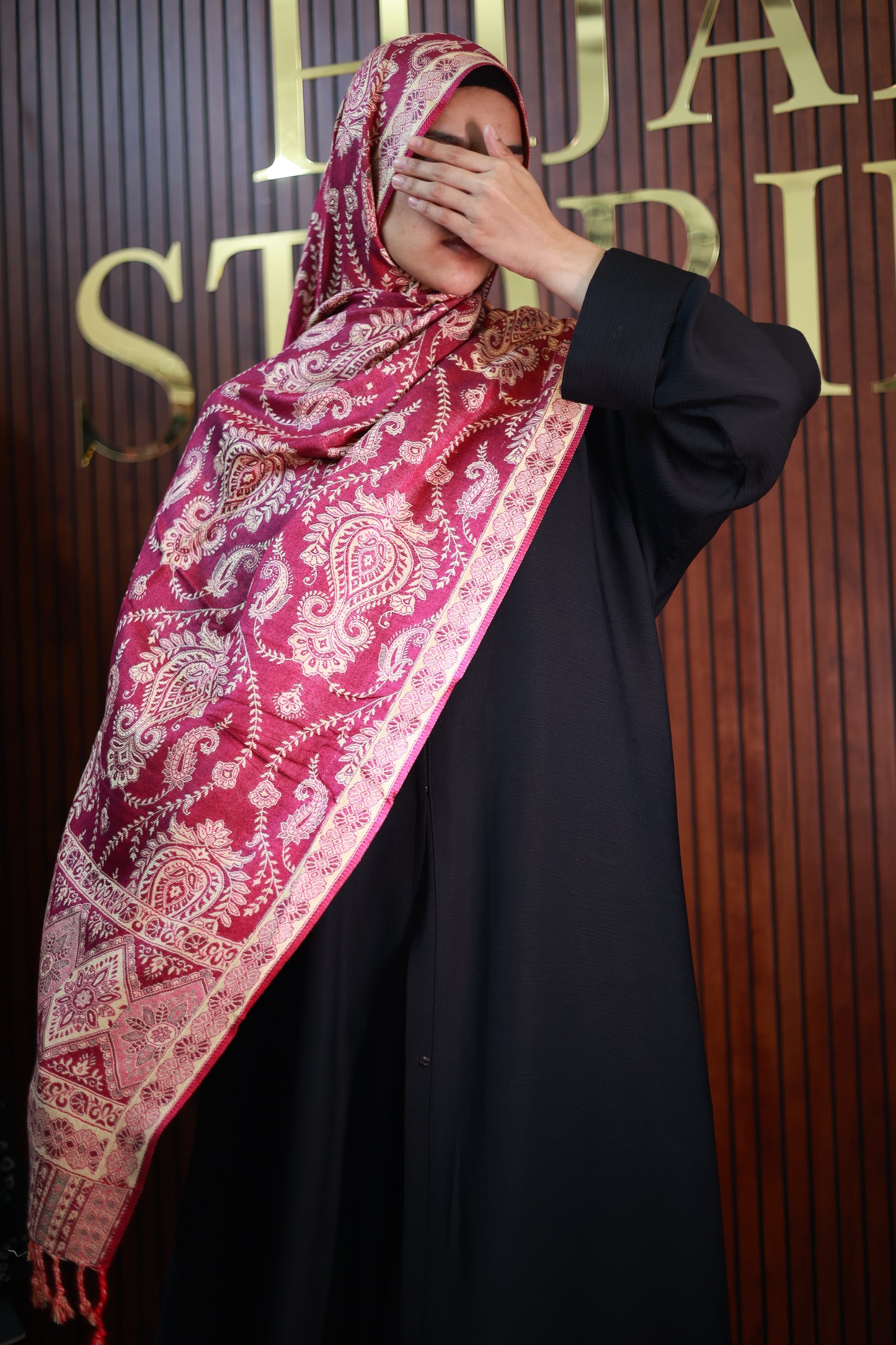 042 Premium Woven Pashmina Shawl Wrap Scarf
