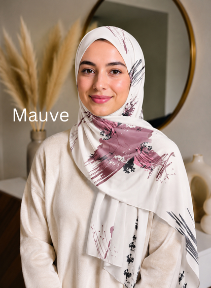 Artists Wave Print Imported Hijabs 2M