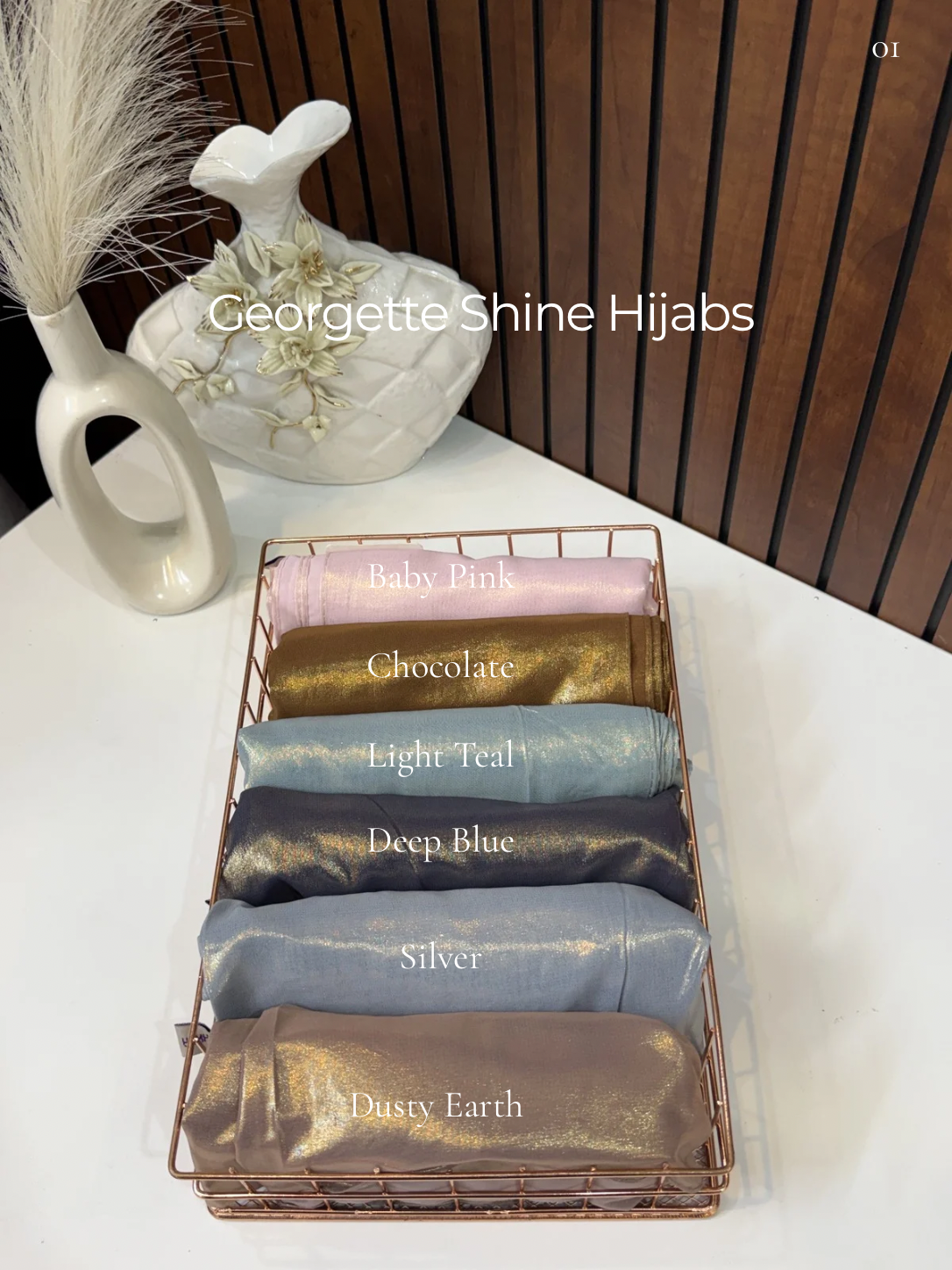Georgette Shine Hijabs Summer Edition 26’