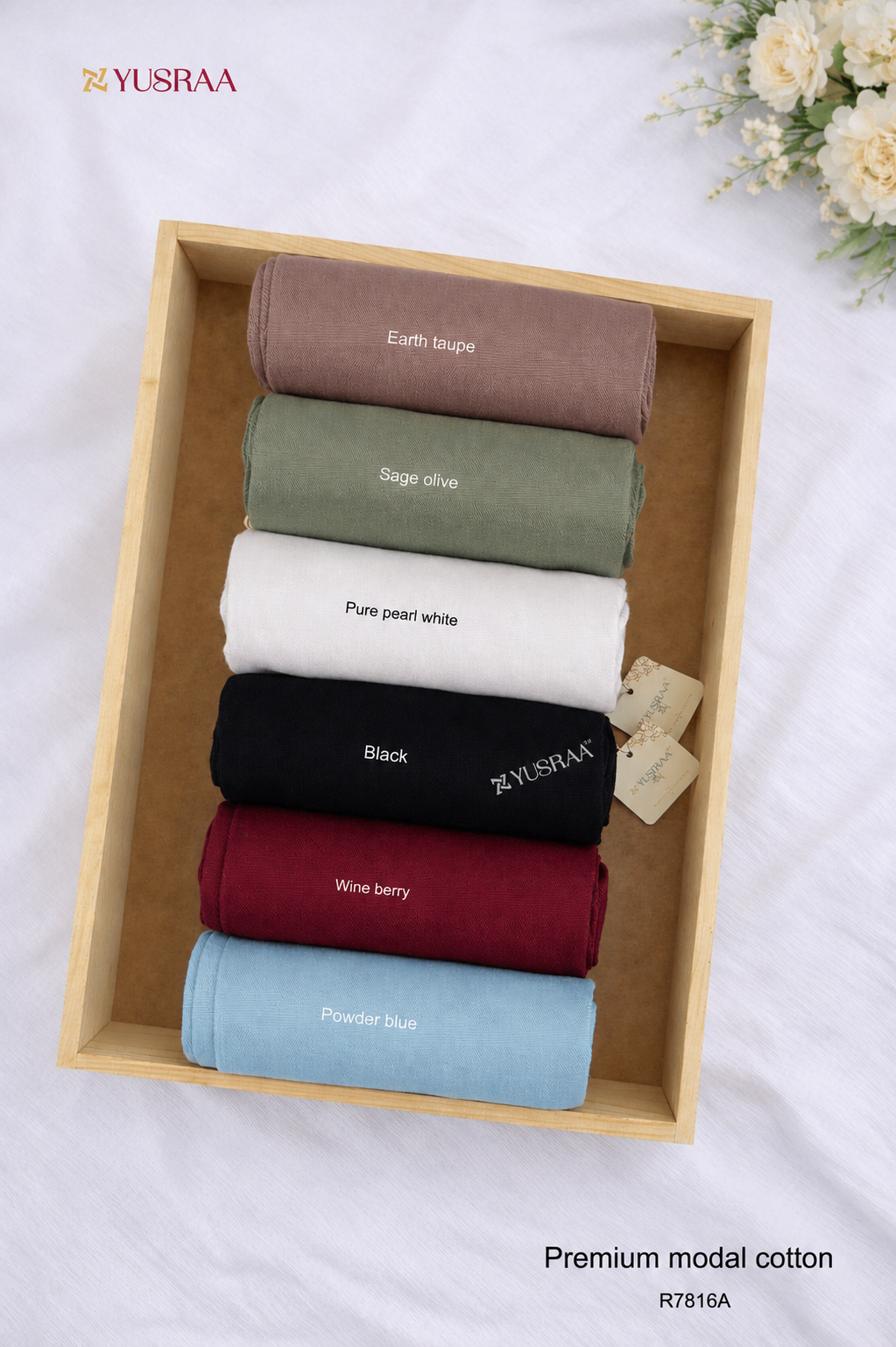 Yusraa Extra Soft Modal Cotton Hijabs Summer Edition 26’