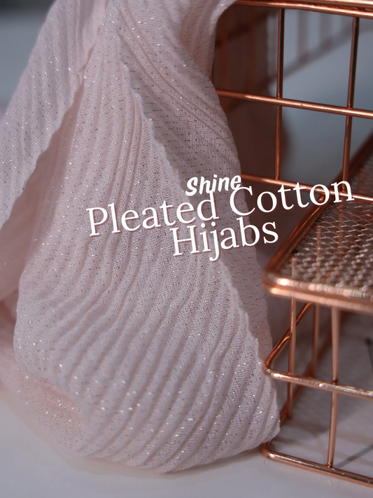 Shine Pleated Cotton Hijabs