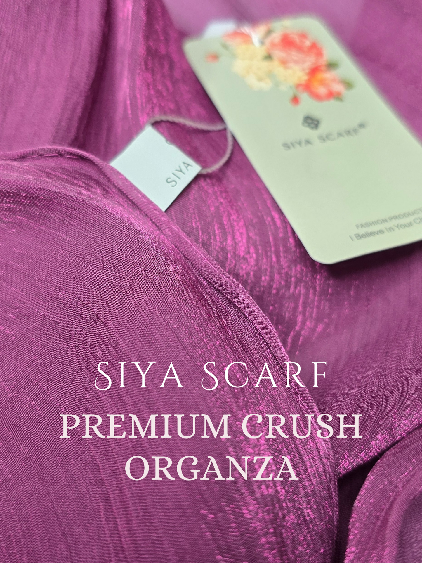 Siya Premium Crush Organza Hijabs