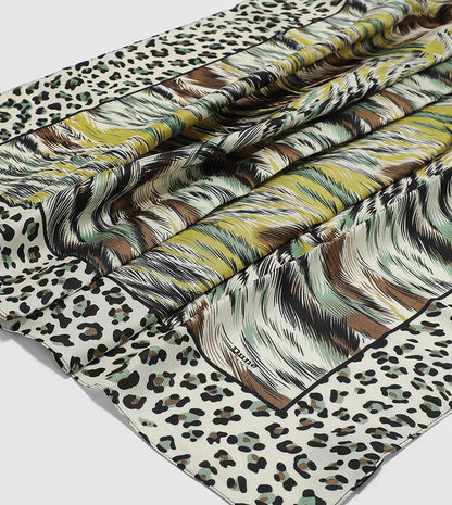 Green Wild Square Scarf