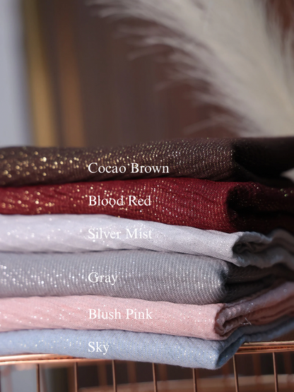 Shine Pleated Cotton Hijabs