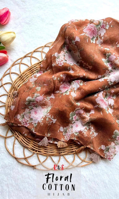 R & S Floral Garden Cotton Hijabs