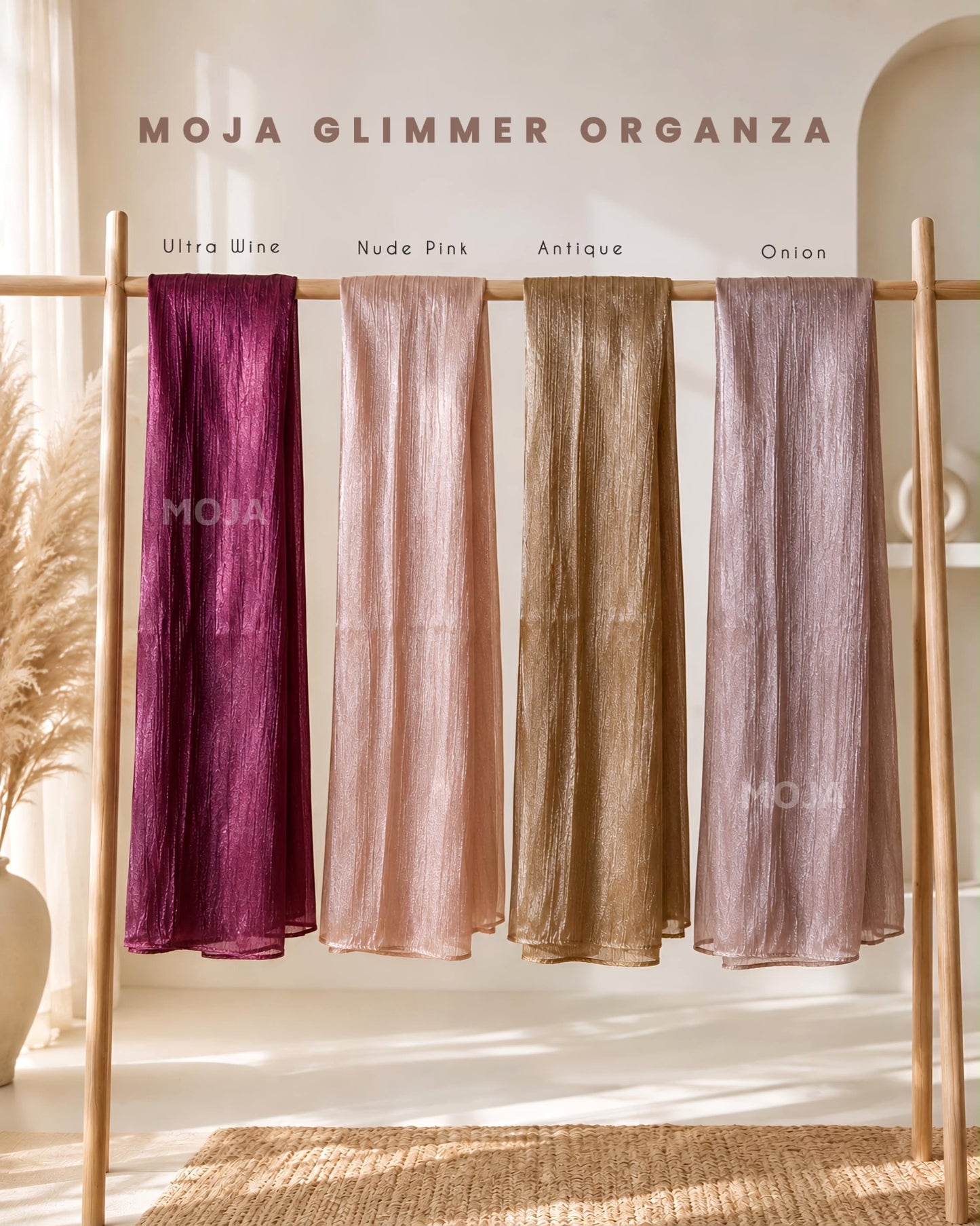 Moja Glimmer Organza Hijabs