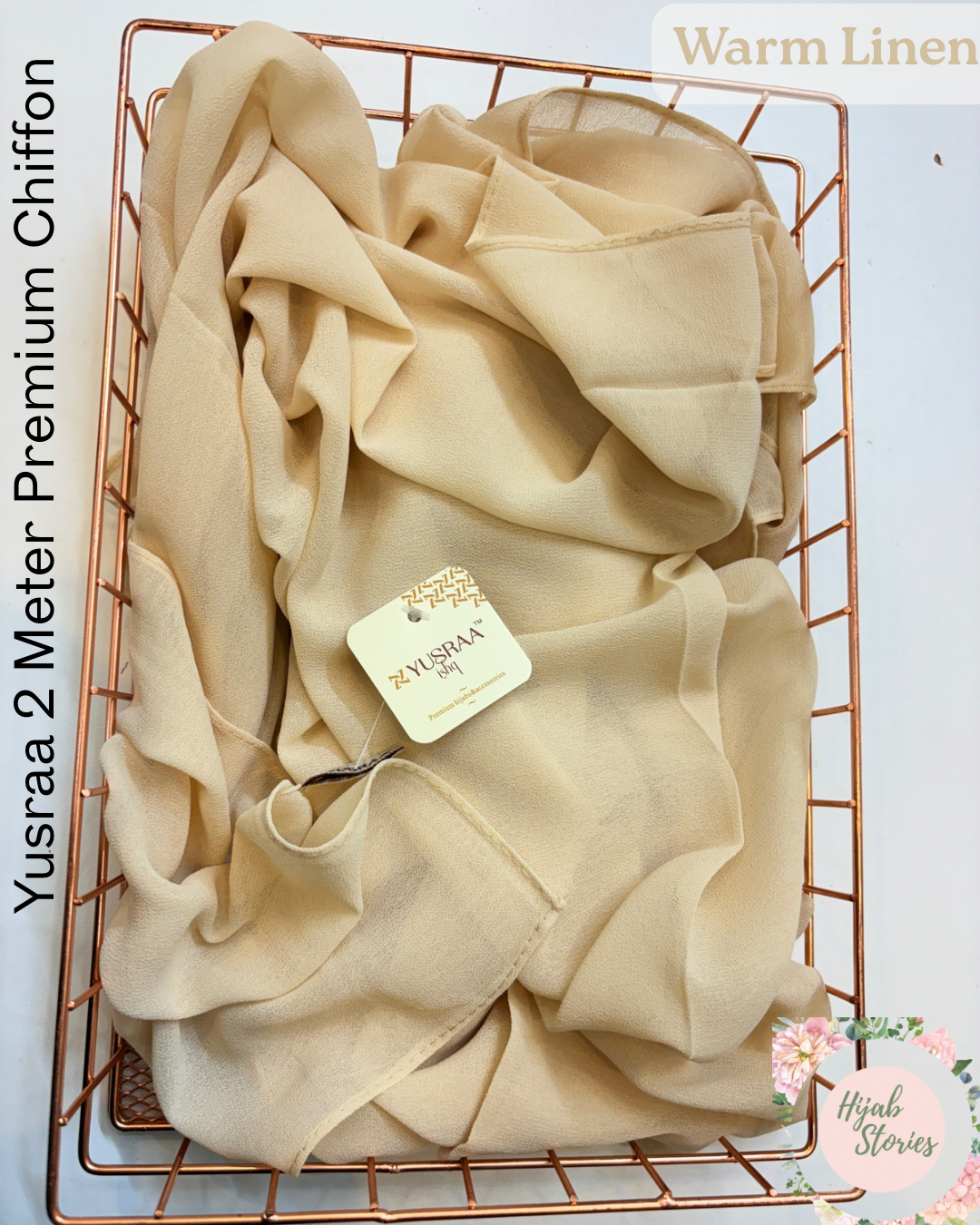 Warm Linen Yusraa 2 Meter Chiffon Hijabs