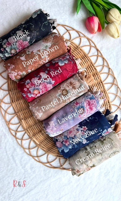 R & S Floral Garden Cotton Hijabs
