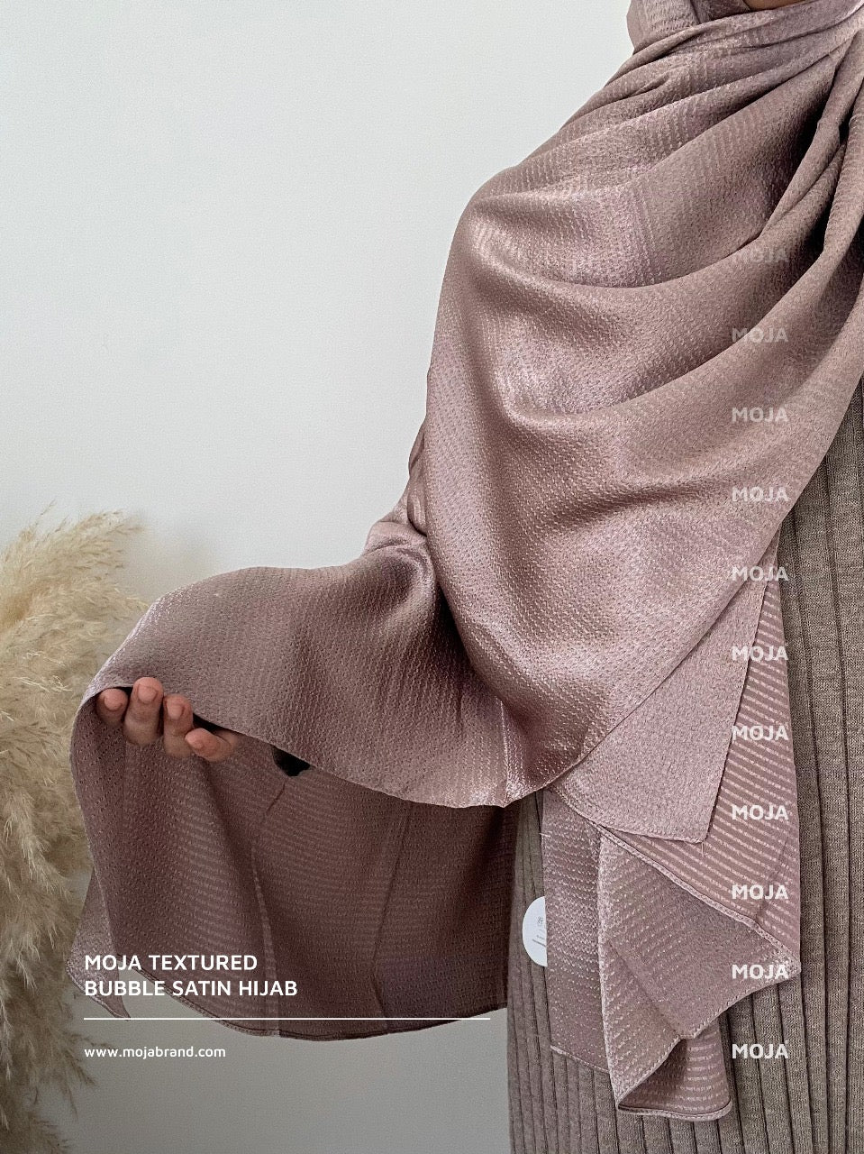 Moja Textured Bubble Satin Hijabs