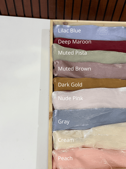 Imported Organza Shimmer 2M Hijabs Monsoon 26'