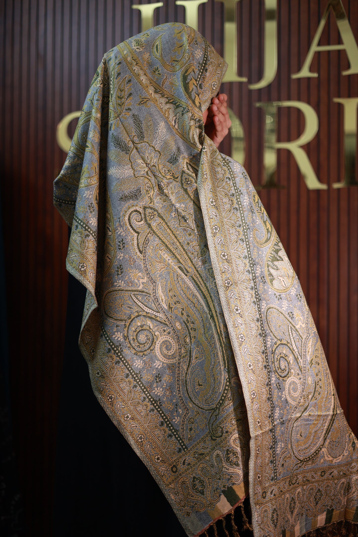 045 Premium Woven Pashmina Shawl Wrap Scarf