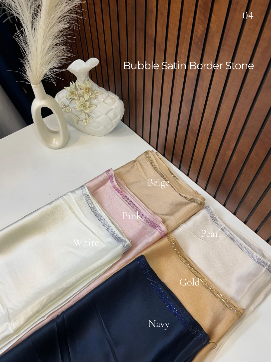 Bubble Satin Stone Hijabs Summer Edition 26’