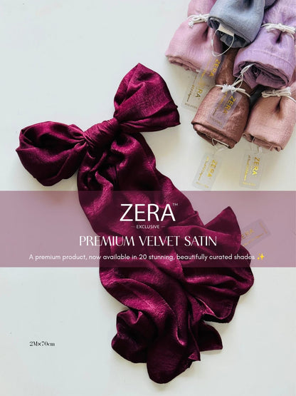 ZERA Premium Velvet Satin Hijabs