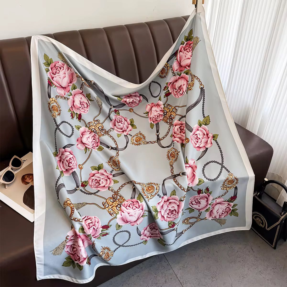 Sierra Bloom Printed Square Scarf