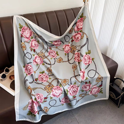 Sierra Bloom Printed Square Scarf